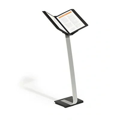 Image de Durable 591001 Sherpa Stand Pro Support Sur Pied 10 Pochettes pour Consultation Et Présentation Documents A4 Orientation Portrait Paysage Noir