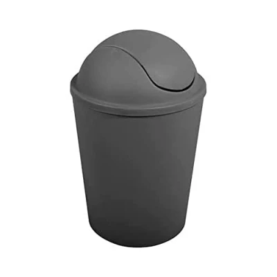 Image de MSV Poubelle à bascule PP AKO 5,5L Gris