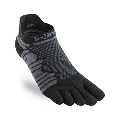 Image de Injinji Ultra Run No Show Onyx Toe Socks Size : 47+