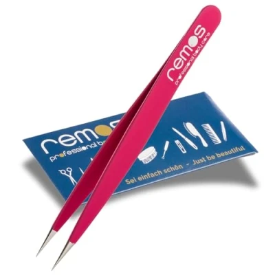 Image de REMOS Pince à échardes acier inoxydable 9.5 cm pointe fine fuchsia