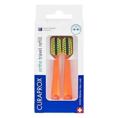 Image de Curaprox CS 5460 Travel Set Ortho refill orange