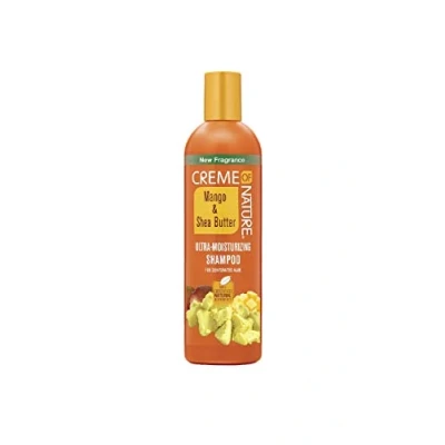 Image de Creme of Nature, CNI, Shampoing ultra hydratant à la mangue et au beurre de karité, pour cheveux déshydratés, nutrition douceur intenses, 354ml