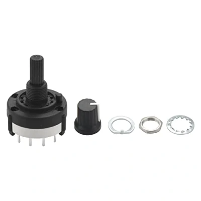 Image de 3P4T 3 4 Position Simple Bande Selecteur Commutateur rotatif avec Bouton