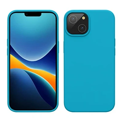 Image de kwmobile Housse Compatible avec Apple iPhone 14 Coque de téléphone Fine Finition Douce Cool Glacier