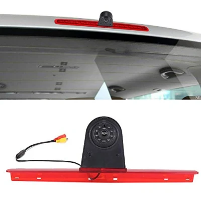 Image de Voiture troisième caméra lampe de frein montage sur le toit lumière freinage vue arrière recul pour VW T5 Bus Transporter Multivan Caravelle(Nouvel élément:angle et distance réglables)