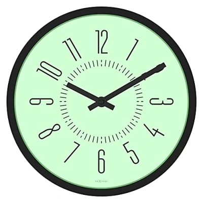 Image de NeXtime Horloge Murale Lumineuse Blanc 35 cm Pas de Bruit coutil! Lumineux