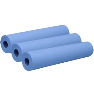 Image de (DSTOCK60) 3 Draps d&#039;Examen 50 x 115 Plastifiés Résistants Absorption Optimale Prédécoupés tous les 115cm Largeur 50cm Lot de rouleaux