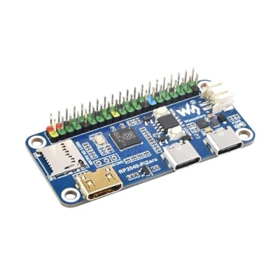Image de RP2040 PiZero Carte Microcontrôleur Basée sur Raspberry Pi Puce, Intégrée Interface DVI, Emplacement pour TF et Port PIO USB, Compatible avec 40PIN GPIO Header