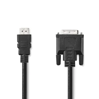 Image de Nedis CCGL34800BK20 câble vidéo et adaptateur 2 m HDMI Type A (Standard) DVI D Noir Neuf