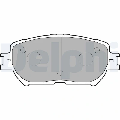 Image de DELPHI LP1738 Jeu de plaquettes frein non préparé pour indicateur d&#039;usure avec tôle anti bruit sans accessoires LEXUS: IS 2