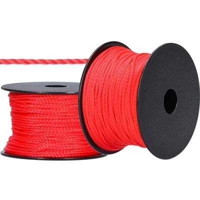 Image de ToolSpace Cordeau de Maçon 50m x 1.7mm Rogue Ficelle Construction Soie polypropylène Fil Ligne Guidage d&#039;alignement, Plomb, Pavage d&#039;épaisseur Cordon Pose