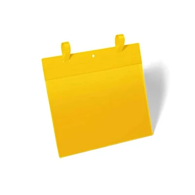 Image de Durable 175104 Lot de 50 Pochettes Logistiques avec Sangles A4 Format Paysage, Jaune