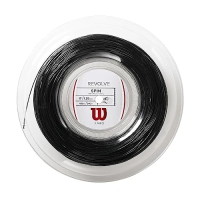 Image de Wilson Cordages de Raquettes, Revolve, Rouleau 2 mètres, Noir, 1,25 mm, Unisexe, WRZ906900