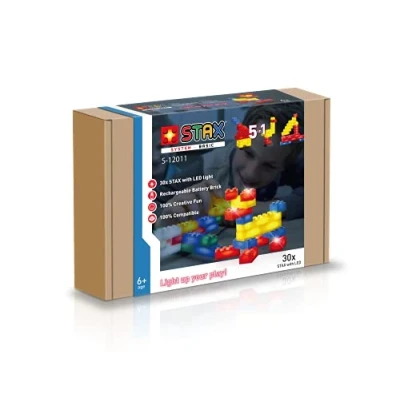 Image de STAX Abanico S 12011 Light Basic Creator 5 en 1, Compatible avec Le système et Toutes Les Marques de Blocs Construction connues, 30 différentes Couleurs formats