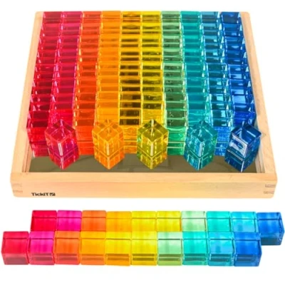 Image de TickiT 73548 Gem Cube Plateau Miroir, Moyen