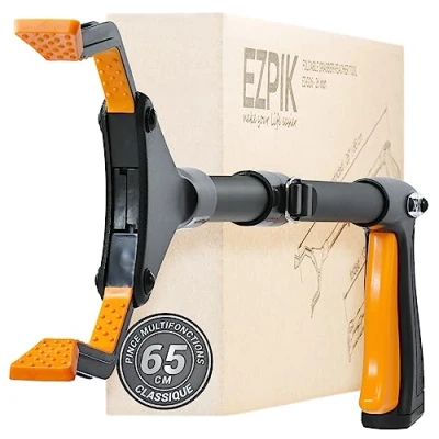 Image de EZPIK 1 x 66cm Pince Ramasse Objet pour Personnes Âgées et Handicapés + Aimants Telescopique Rotative Attraper Les Objets Dechets (1 Unité, Noir)