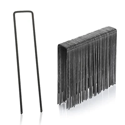 Image de GardenMate Lot de 50 piquets Fixation en Acier H150mm, L25mm, Ø2,9mm, 4260313266340