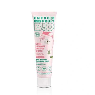 Image de ENERGIE FRUIT Soin Lavant Intime Certifié BIO par Ecocert Fleur de Coton &amp; Aloe Vera Vegan 150ml