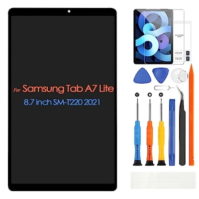 Image de SM T220 Écran LCD pour Samsung Galaxy Tab A7 Lite Wi Fi 8,7&quot; de remplacement tactile Digitazer Assemblée avec réparation Kit