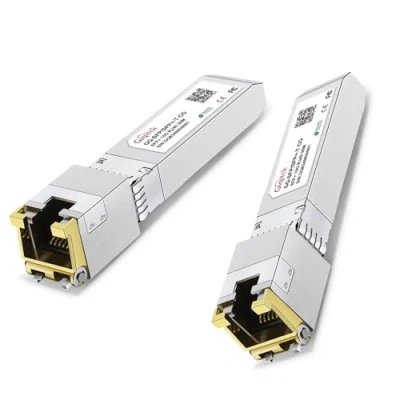 Image de GIQITCK 2Pack 10GBASE T SFP+ à RJ45 Transceiver, 1.25G/2.5G/5G/10G to Module pour Cisco SFP 10G S, Ubiquiti UF 10G, Netgear, D Link, Supermicro, TP Linksys, jusqu&#039;à 30 mètres