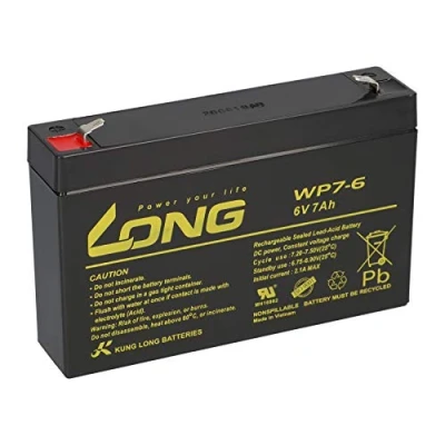 Image de LONG Batterie AGM compatible avec 3 FM 7 20HR 3FM7 6 V Ah plomb équivalent à 7,0 7,2