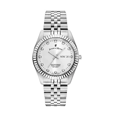 Image de JACQUES DU MANOIR Hommes Analogique Quartz Suisse Montre avec Bracelet en Acier Inoxydable JWG00301