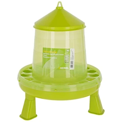 Image de Kerbl Distributeur Automatique de Nourriture avec Pieds pour Volaille et Poules 4,8L/4kg