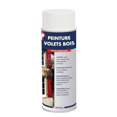 Image de Metaltop Peinture Volets Bois Brun chocolat RAL 8017 Bombe 400mL