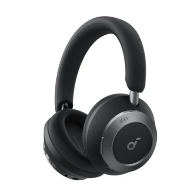 Image de Soundcore Space One Pro d&#039;Anker, Casque Bluetooth sans Fil avec Réduction de Bruit Adaptatif et 6 micros, Design Super Pliable, Autonomie 60h, Chargement Ultra Rapide, H Res Wireless Audio LDAC