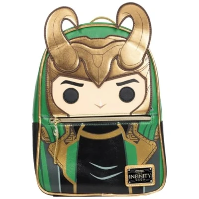 Image de Loungefly Avengers Loki with Scepter Pop Mini sac dos Entertainment Earth Exclusive, multicolore, Backpack,