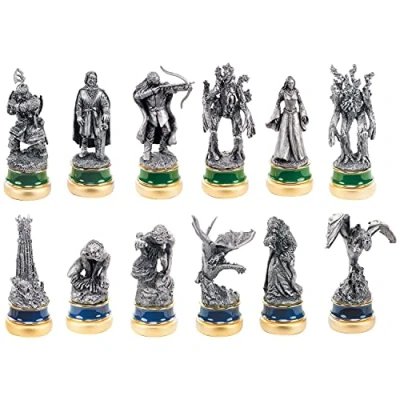 Image de Last Level Lord of The Rings Two Towers Chess Pieces (6+6) Avatar Échecs, Multicolore (NOB2172)
