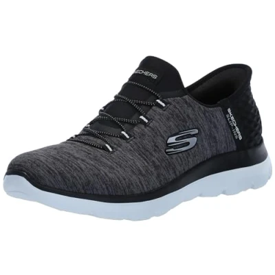 Image de Skechers Femme Summits Dazzling Haze Basket, Black, 38.5 EU Large