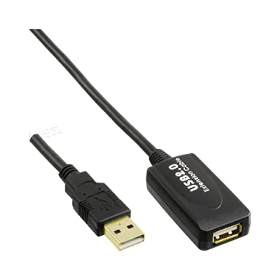 Image de Câble de rallonge USB INLINE 10m 2.0 Prise A à femelle Actif