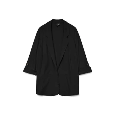 Image de Vero Moda Curve Vmcjesmilo 3/4 Blazer, Femme, Taille: 52, Black