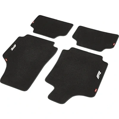 Image de Formula 1 10859 Ensemble de tapis sol Textile avant et arrière 4 noir Adaptation universelle