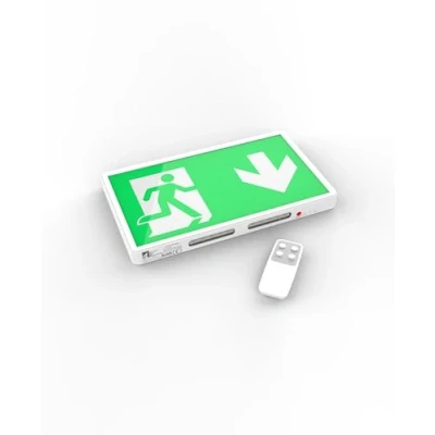 Image de LATRANS IP20 LED Fonctionnement d&#039;urgence et sur secteur Éclairage continu de secours Sortie Montage mural EXIT