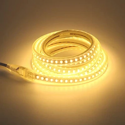 Image de pcning 2M Bande LED 220V Exterieur Interieur Etanche Blanc Chaud 5730 120 leds/m IP67 Strip Light, Ruban 2 Metres 3000K (Blanc Chaud. 2m)
