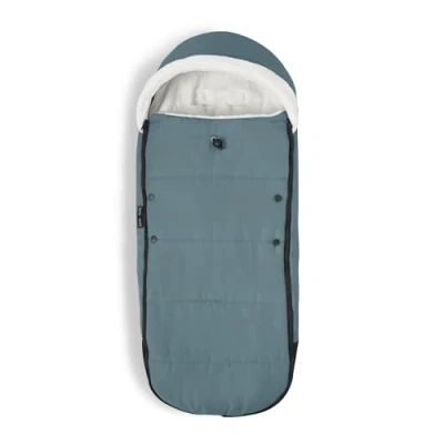Image de Stokke YOYO Chancelière, Aqua Doublure sherpa, capuche en polaire avec cordon de serrage, double rembourrage Lavable machine à 30C Sac inclus