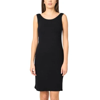 Image de Merry Style Fond de Robe Femme Longueur Genou élastique Formant en Viscose MS10 446 (Noir, S)