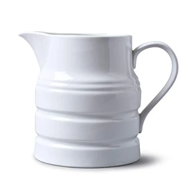 Image de Wm Bartleet &amp; Sons, Pichet traditionnel en porcelaine, blanc, 2.5 pints