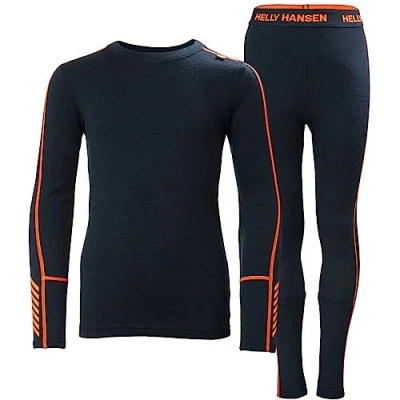 Image de Helly Hansen Jr Lifa Merino Midweight Set Pantalon De Randonnée Unisexe Enfants, Bleu (Blue), 12