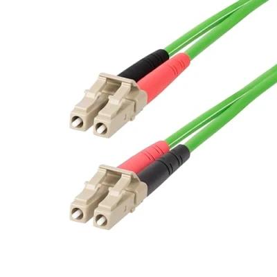 Image de StarTech.com Câble Fibre Optique Multimode OM5 LC à UPC de 15m, Cordon/Jarretière/Connecteur 50/125µm Duplex LOMMF Zipcord, VCSEL, 40G/100G, Insensible la Courbure, Cordon Liaison LSZH Neuf