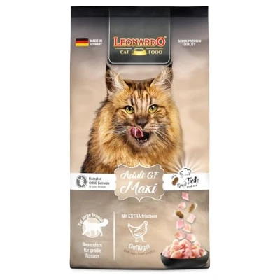 Image de LEONARDO Adult GF Maxi [7,5kg] Nourriture pour Chats sèche sans céréales complète de Grande Race à partir 1 an