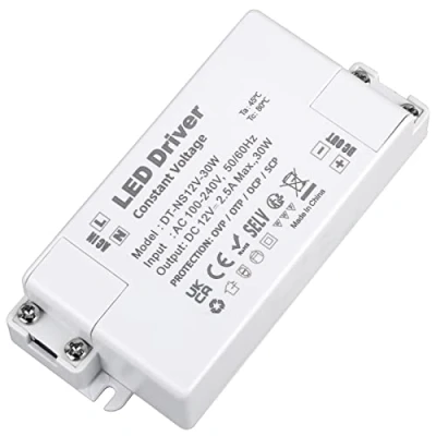 Image de VARICART Alimentatore LED 12V 30W, Trasformatore AC 110/220V a DC 2.5A, Tensione Costante Driver Convertitore, Bassa Interruttore Trasformatori, per illuminazione lampada Striscia