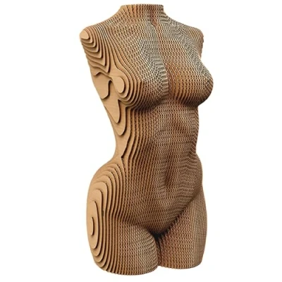Image de Ensemble de Puzzle 3D CARTONIC Torse féminin en Carton Le se transforme Une Figure Relief Tous Les âges 75 Pieces Cardboard Jigsaw