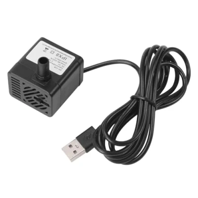 Image de Pompe Eau Submersible,Mini Fontaine Étanche pour Chat,Pompe À Ultra Silencieuse,Pompe de Remplacement Petit Étang,Aquarium,Fontaine Animaux Compagnie