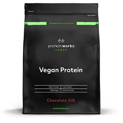 Image de THE PROTEIN WORKS Protéine Végane 25g de protéines végétales Qualité première Shake 33 Servings Chocolat Onctueux 1kg