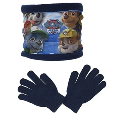 Image de PAW Patrol Chase Marshall Rubble Winterset Gants pour enfants, Taille: One Size, Dunkel blau