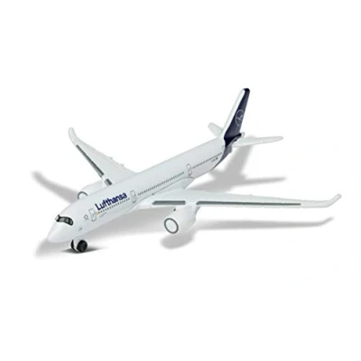Image de Majorette Airplane Airbus 350 Lufthansa, Design Original, Jouet, Avion, Environ 11 cm, Blanc, pour Les Enfants à partir de 3 Ans, 212057980Q02