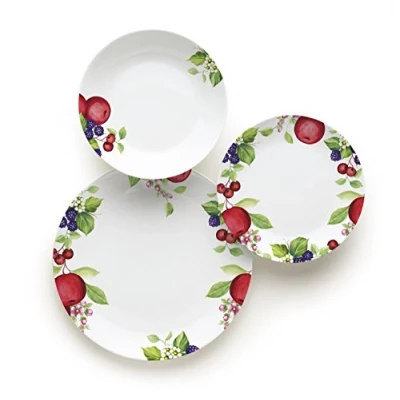 Image de Excelsa Apple Service de Table 18 pièces, Porcelaine, Blanc